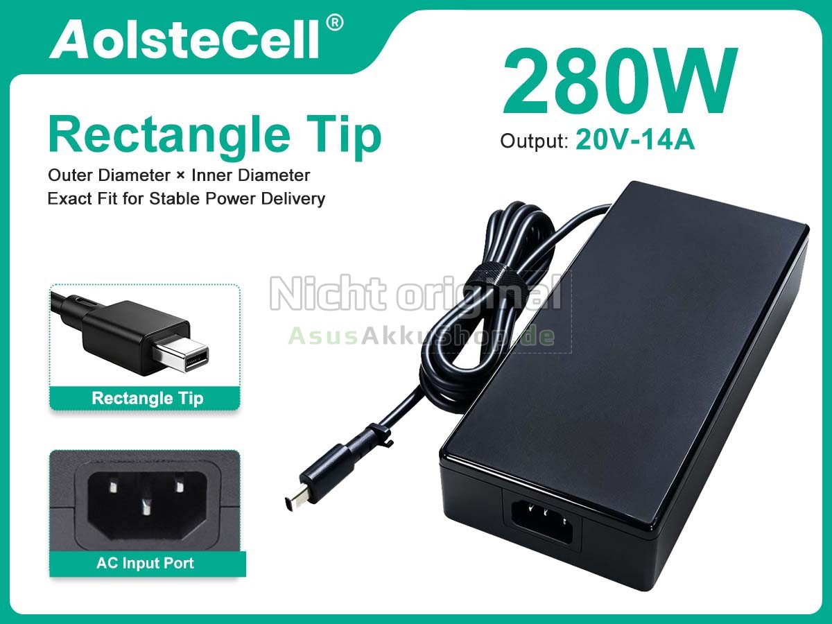 Hochwertige Adapter für Asus 20V 12A 240W RECTANGLE CONN