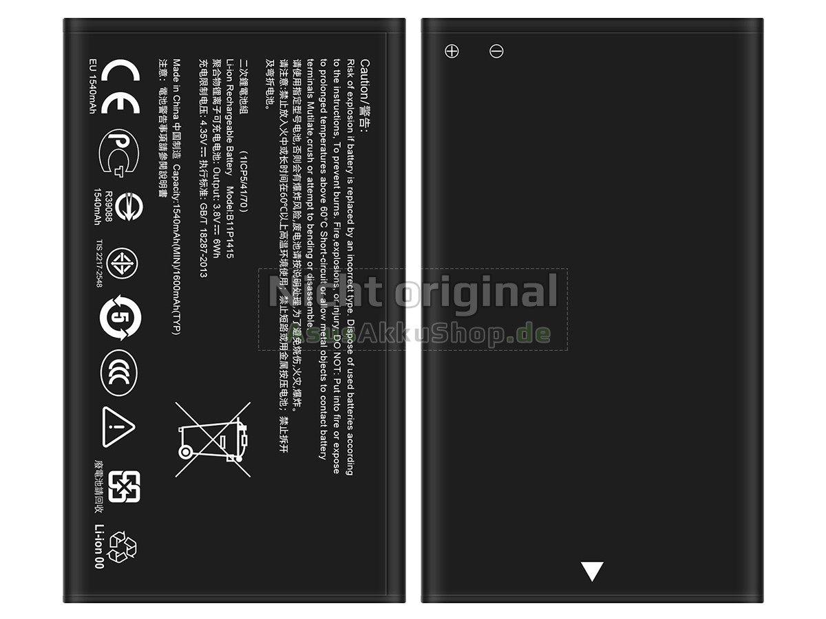 Hochwertige Akku für Asus ZENFONE GO 4.5 DUAL SIM