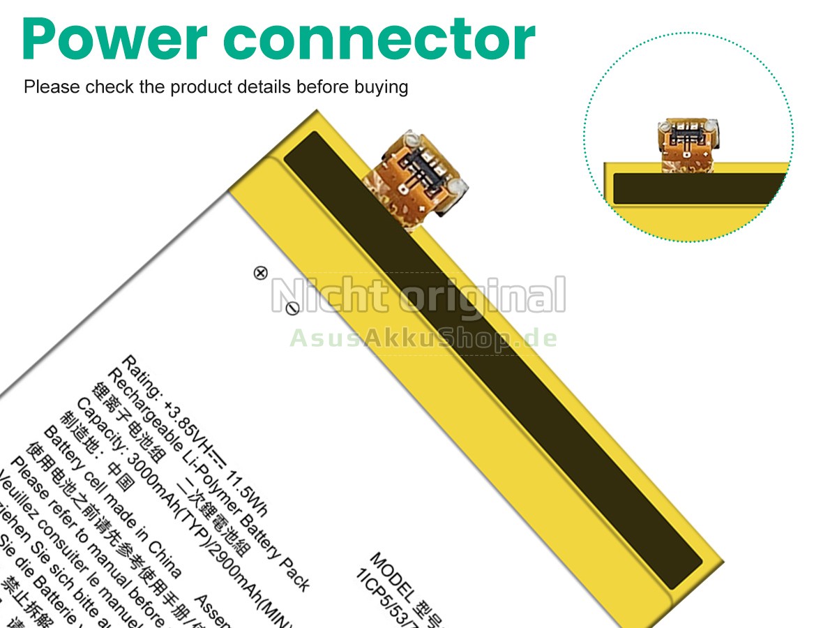Hochwertige Akku für Asus Z00A