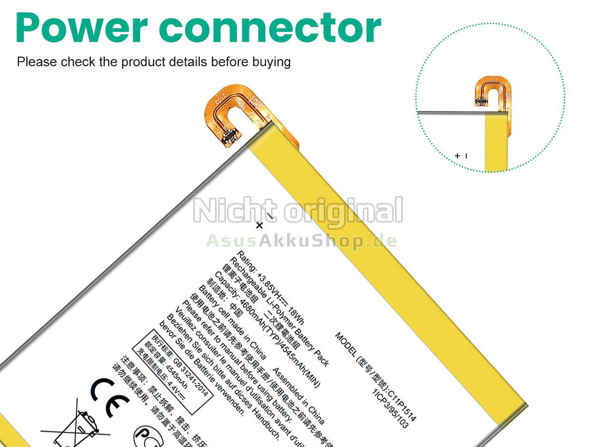Hochwertige Akku für Asus C11P1514