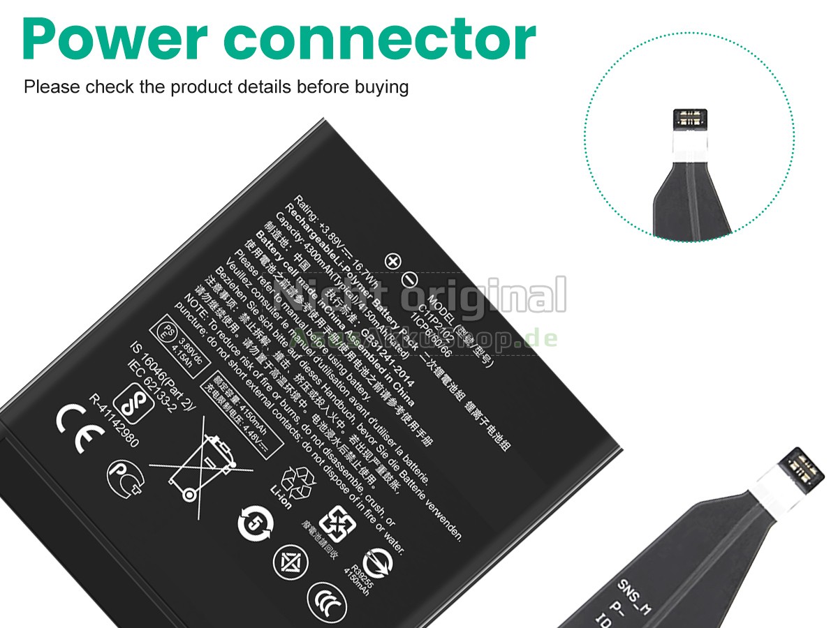 Hochwertige Akku für Asus ZENFONE 9 ZS696KS