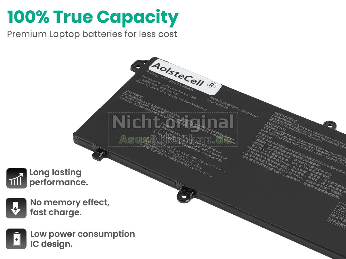 Hochwertige Akku für Asus VivoBook 15 X1504ZA-NJ197W