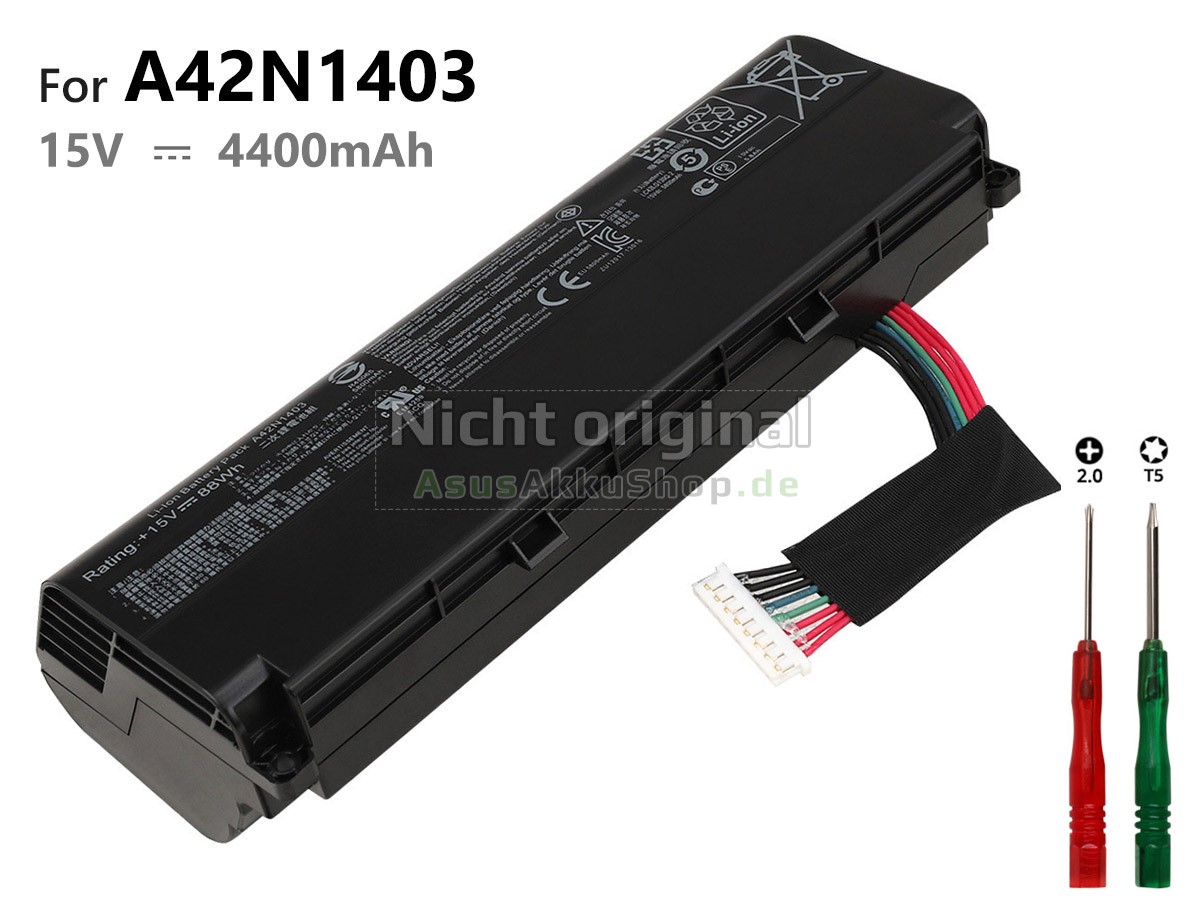 Batterie pour Asus ROG GL502VS 62Wh 15.2V